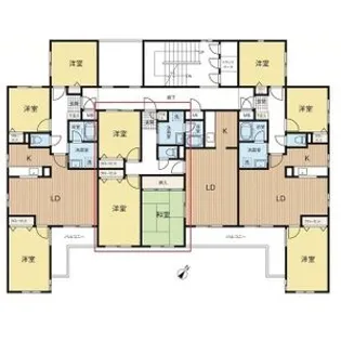クラーク宮の森【00302号室】の間取り