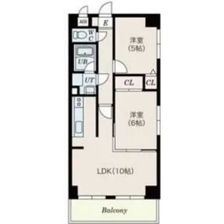 パールイレブン【601号室】の間取り