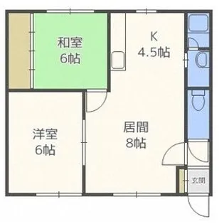 関井ハウス【201号室】の間取り