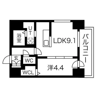 プライマル札幌円山【408号室】の間取り