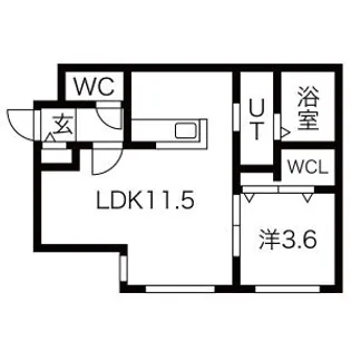 noble hill 南郷通【1階】の間取り