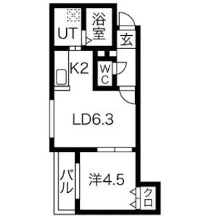 HOPE N8E8【3階】の間取り