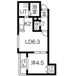 HOPE N8E8【3階】の間取り