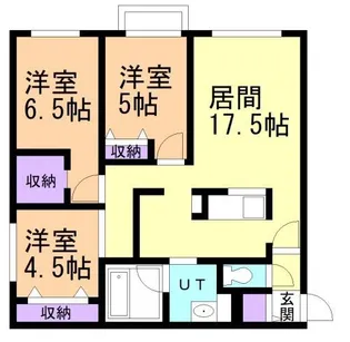 NORTH SEA ROAD【203号室】の間取り