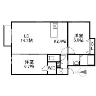 BLOCK STAGE【2階】の間取り