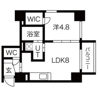 メゾン・ド・ヴィレ桑園【7階】の間取り