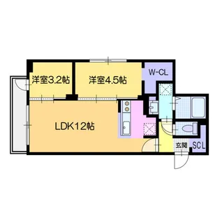 DPレジデンス南円山【1階】の間取り