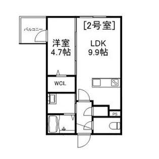 Alivis美園【3階】の間取り