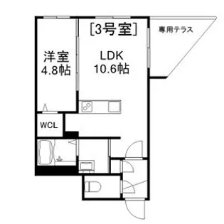 Alivis美園【1階】の間取り