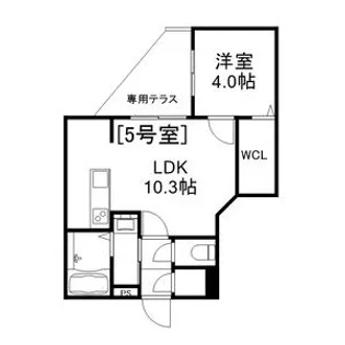 Alivis美園【1階】の間取り