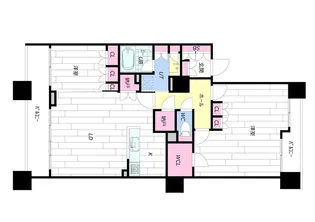パークホームズ知事公館フォレストレジデンス1303号室【1303号室】の間取り