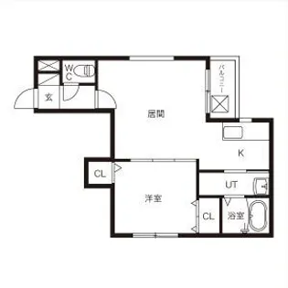 POLLUX S7(ポルックス)【3階】の間取り
