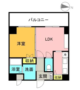 IーFRONT NAEBO【6階】の間取り