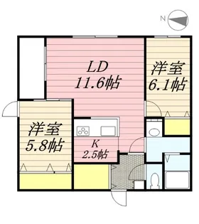 LA COLINA【1階】の間取り