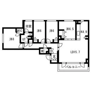 リビオ宮の森公園【3階】の間取り