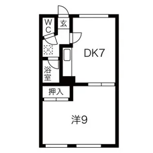 コーポ中野【8号室】の間取り