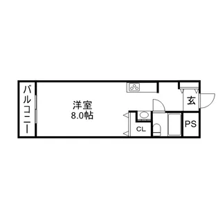 ラメール円山公園【0312号室】の間取り