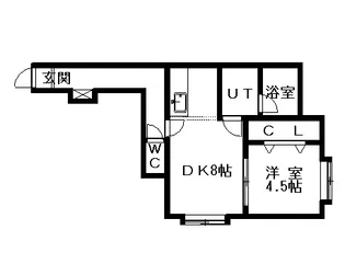 TEN CITY【201号室】の間取り