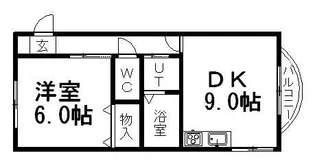 MAJESTIC水車町【2階】の間取り