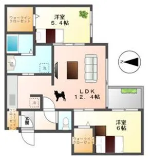 ノーチェ円山【5階】の間取り