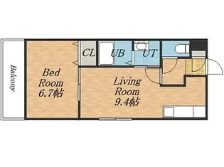 ラ・ルーチェ山鼻【303号室】の間取り