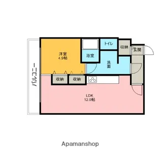 カマール6−6【9階】の間取り