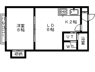 シュヴェルニー北円山【502号室】の間取り