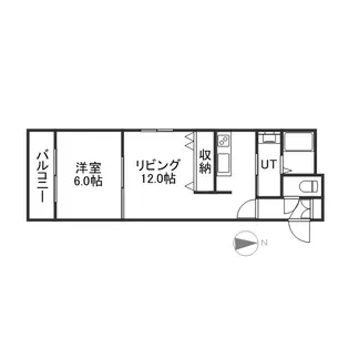 デルソール南6条【00701号室】の間取り