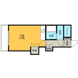 メープル北円山【506号室】の間取り