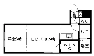 パナシェ宮の森【401号室】の間取り