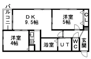 クラッセ円山 EAST【00405号室】の間取り