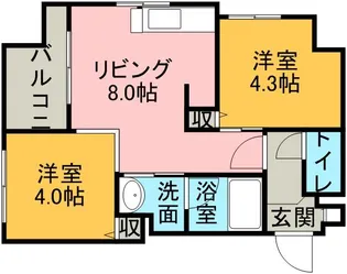 クラッセ円山 WEST【00501号室】の間取り
