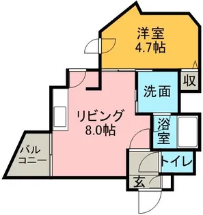 クラッセ円山 WEST【00403号室】の間取り