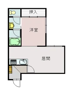 セピア5.1【206号室】の間取り