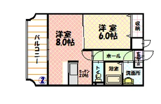 ノルテ1条通【0702号室】の間取り