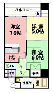 ノルテ1条通【0406号室】の間取り
