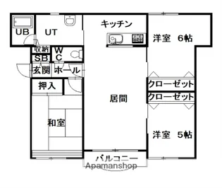 E21ユーメス【102号室】の間取り