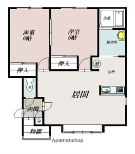 ファミールB【2階】の間取り