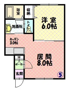 ヴァンクレールA【1階】の間取り