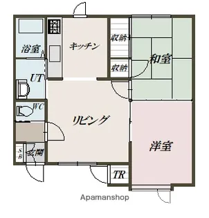 ベルシティ豊岡【201号室】の間取り