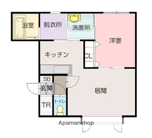 メゾン・ド・ユウキⅢA【1階】の間取り