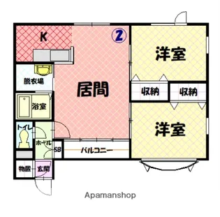 ワーハウス2001【1階】の間取り