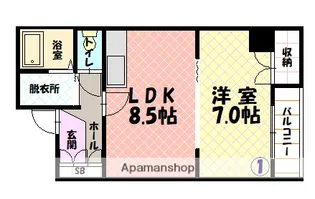 ESY旭川【601号室】の間取り
