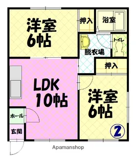サンコート神楽【1階】の間取り