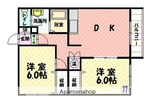 エーコーパティオス【2階】の間取り