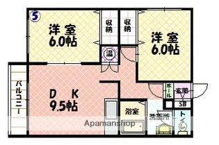 エーコーパティオス【2階】の間取り
