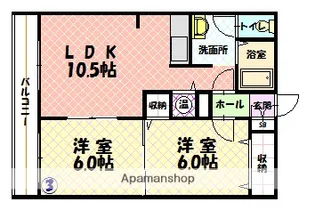 エーコーパティオス【2階】の間取り