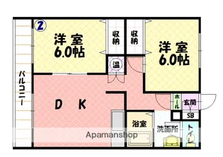 エーコーパティオス【3階】の間取り