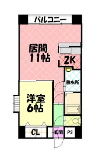 ノルテ3条通【11階】の間取り