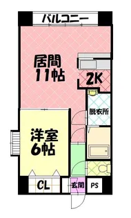 ノルテ3条通【0501号室】の間取り